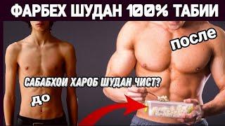 Фарбех шудан 100% табии. Барои чи вазн зиед намешавад? 02.05.21