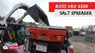 Boss VBX 6500 Salt Spreader....walk around, review and how to operate￼