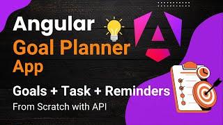 Goal Planner App in Angular | Track Tasks, Set Goals & Get Reminders! (Full Project)