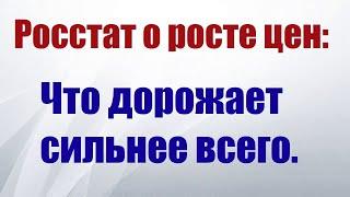 Росстат сообщил о росте цен, и рассказал что дорожает сильнее всего.