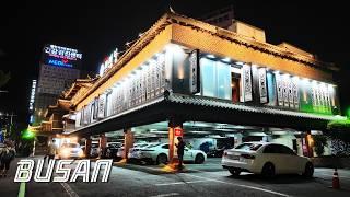 Oncheonjang Night Walk | Busan is a great city for walking | KOREA | 4K | 온천장 밤산책, 내성교차로에서 농심호텔까지 걷기