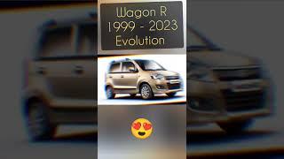 Wagon R 1999 - 2023 Evolution |  #information #trending #wow #classic #shorts #viral #evolution #car