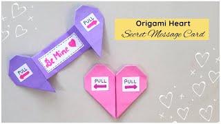 Origami Heart Secret Message Card Tutorial