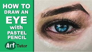 How to Draw an Eye with Pastel Pencils