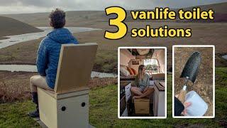 How do vanlifers go to the bathroom? 3 basic van toilet methods.