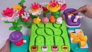 [toy asmr] Flower Big Busy Board ASMR Satisfying with Unboxing 피젯보드 No talking| Review toys