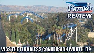Patriot Review, California's Great America B&M Looper | Was the Floorless Conversion Worth It?
