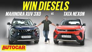 Mahindra XUV 3XO vs Tata Nexon - Which is the better diesel compact SUV? | Comparison |Autocar India