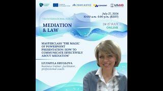 Masterclass "The Magic of PowerPoint Presentation: How to Communicate Effectively about Mediation"