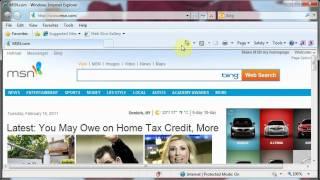 Customize Your Homepage In Internet Explorer (6, 7, and 8)