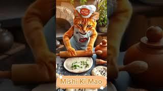  Cat Chef’s Secret Naan Recipe!  Watch This Feline Master Make Perfect Naan #CatChef  #shorts