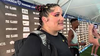 Chase Ealey After 20.76m American Record In Women’s Shot Put At Prefontaine Classic