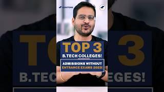 Engineering Direct Admissions! Top 3 BTech Colleges Without Entrance Exam! #shorts #btechcolleges