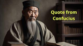 Quote judgment and sayings.Quote from Confucius