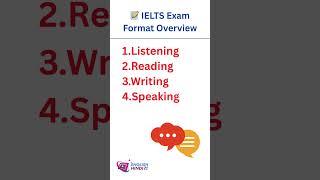  IELTS Exam Format Overview | #english #ielts #abroad #uk #usa #spokenenglish #like #trending