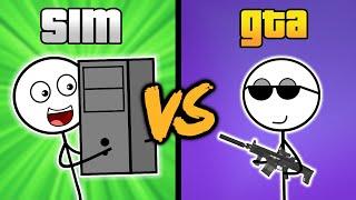 Simulator Games VS GTA Games