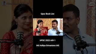 Upsc Books || Aditya Srivastava Ias || UPSC 2023 AIR-1 || #upscbook