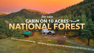 Cabin on 10 Acres Backing Up to National Forest