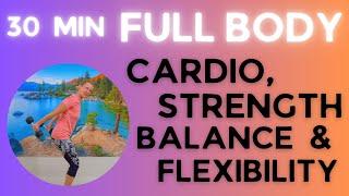 30 Minute FULL BODY CARDIO & STRENGTH WORKOUT | At Home Workout with Weights