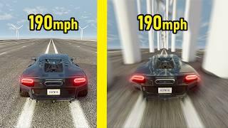 How to make slow racing games feel fast