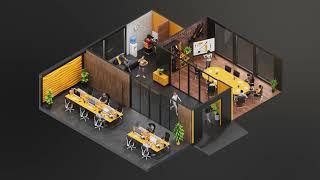 3D Isometric Animation