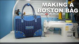 How To Make A Boston Bag! Making A Boston Bag! How To Make A Handbag!