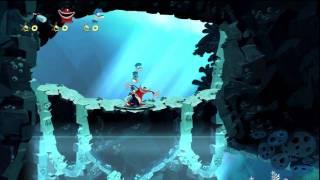 Rayman Origins -- Playthrough Part 10/12 -- Angsty Abyss with 3-players