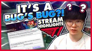 Faker Finds a Bug? | T1 League of Legends Funniest Moments on Stream