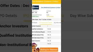 One MobiKwik ipo#ipo  #share #mobikwik