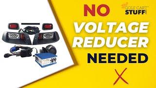 NO VOLTAGE REDUCER NEEDED 12V-48V Club Car, EZGO, & Yamaha Golf Carts! Instamatic™ LED Light Kits!