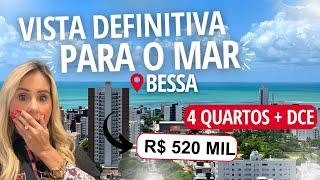 Vista DEFINITIVA para o mar do Bessa |  4 quartos + DCE  | R$ 520 MIL