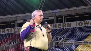 UNI track and field - MVC Indoor Championships - gun going off