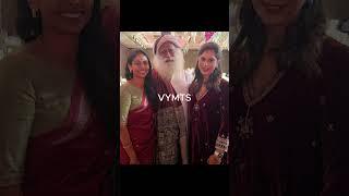 Upasana mega daughter in law with Jaggi Vasudev and daughter Radhe # Upasana # Jaggi Vasudev #shorts