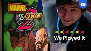 We PLAYED The Marvel Vs. Capcom 2 Arcade1Up Cabinet At EVO 2022