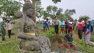 lamongan gempar.! tiba² muncul arca di ladang milik warga begini ceritanya...