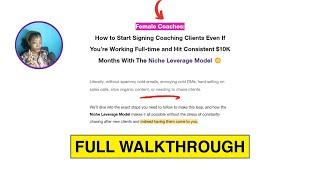 How to Sign Coaching Clients & Hit $10K Months While Working Full-Time