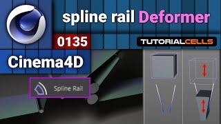 0135. spline rail deformer in cinema 4d