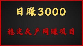 网络赚钱 网赚 项目 十分钟教你如何日赚3000 毫无风险的 灰产 网赚 网络赚钱项目 适合所有人做的挣钱项目（老鬼聊灰产）