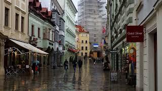 Bratislava - Old town in the rain  2022 (4K)