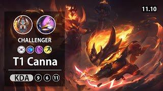 롤 챌린저 탑 케넨 칸나 " T1 Canna " // LOL TOP Kennen KR Challenger | Patch 11.10