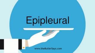 Learn how to say this word: "Epipleural"