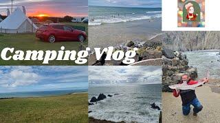 Camping Vlog|Westward Ho Beach|Natural Sound|Summer Camping|Maham's Cooking,Vlogs In Uk