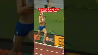 Dramatic Fall Leads to Exciting Finish in 2023 Worlds Relay Race #running #shorts