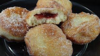 How to make jelly donuts (doughnuts) -with yoyomax12