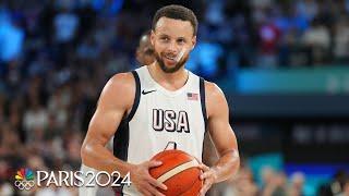 Steph Curry EXPLODES at the best time to lead Team USA's comeback vs. Serbia | Paris Olympics