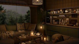 Cozy Coffee Nook Ambience Relax in an Intimate Coffee Corner with Rain Sounds, Books & Fresh Coffee