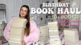 HUGE Book Haul ️ (50+ Books for my 21st Birthday) | Ella Rose Reads