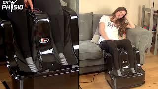 Dr Physio USA Foot Leg and Calf Massager Machine 1022 (Black) with Heat and Vibration - How to use