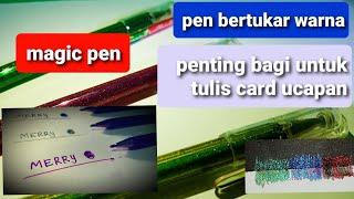 Pen hybrid dual metallic,colour pen 2 in 1,review pen,alat tulis, #stationery