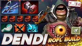 DENDI PUDGE 7.36 ROFL BUILD - Dota 2 Pro Gameplay [Watch & Learn]